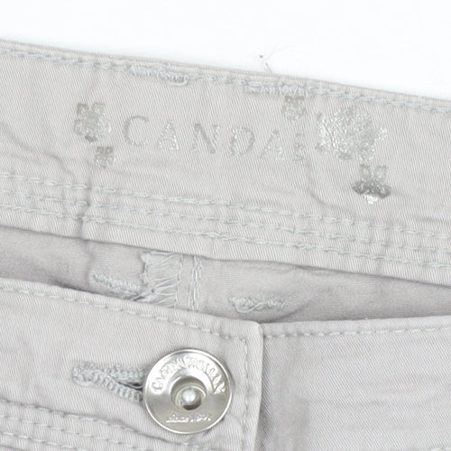 Canda Women's Beige Straight Leg Jeans Size 14 Regular Fit