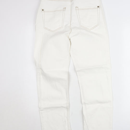 Yessica Premium Women’s White High Rise Straight Jeans Size 12