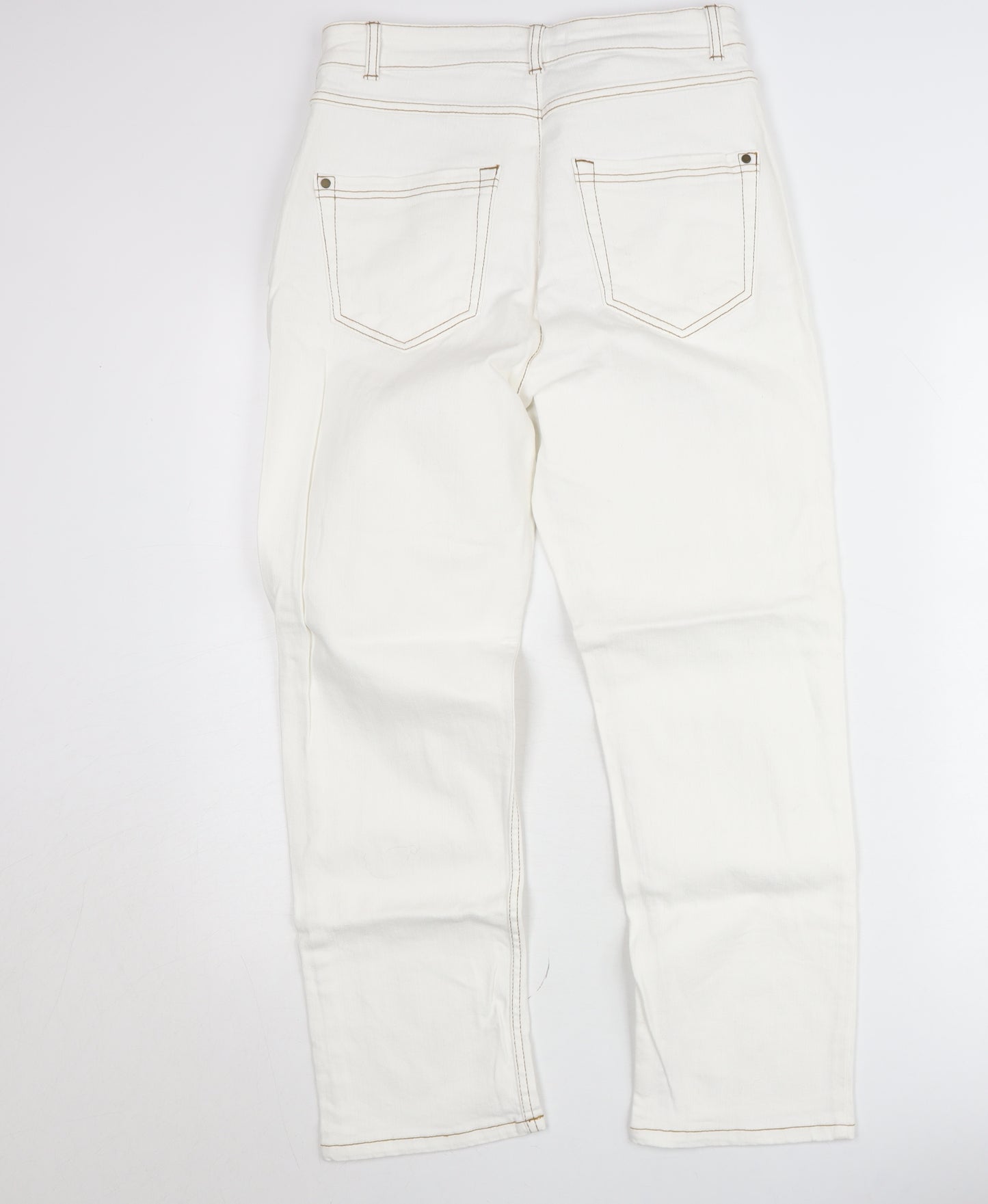 Yessica Premium Women’s White High Rise Straight Jeans Size 12