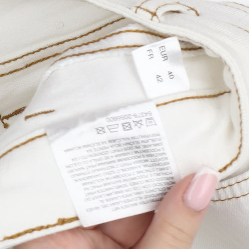 Yessica Premium Women’s White High Rise Straight Jeans Size 12