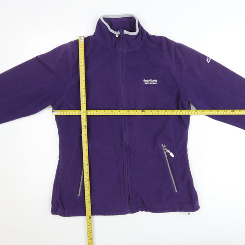 Regatta Women's Purple Fleece Full Zip Outdoor Jacket UK 14
