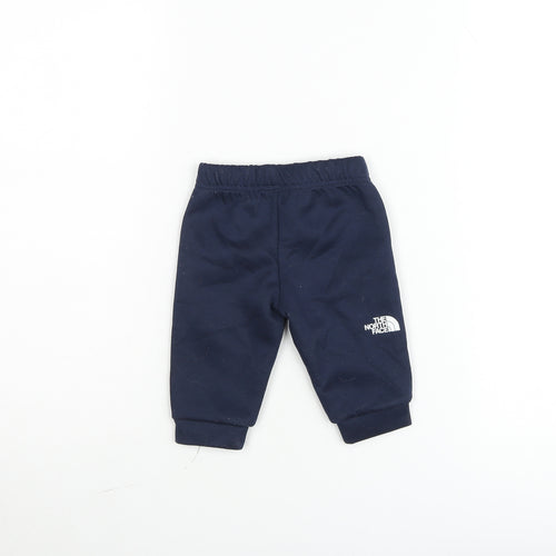 The North Face Unisex Baby Blue Jogger Trousers 3-6 Months Cotton Blend