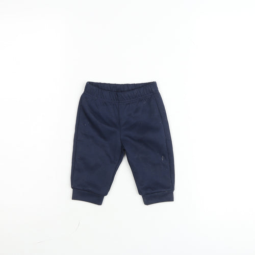 The North Face Unisex Baby Blue Jogger Trousers 3-6 Months Cotton Blend