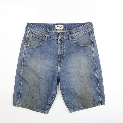 Wrangler Men's Blue Denim 5-Pocket Regular Fit Shorts Size 32