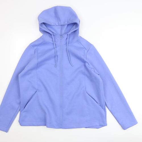 Dunnes Stores Women Blue L Hooded Full Zip Track Jacket