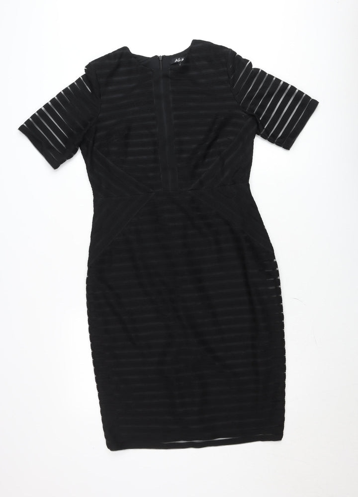 Belle Vere Women Black Size 14 Bodycon Pencil Dress