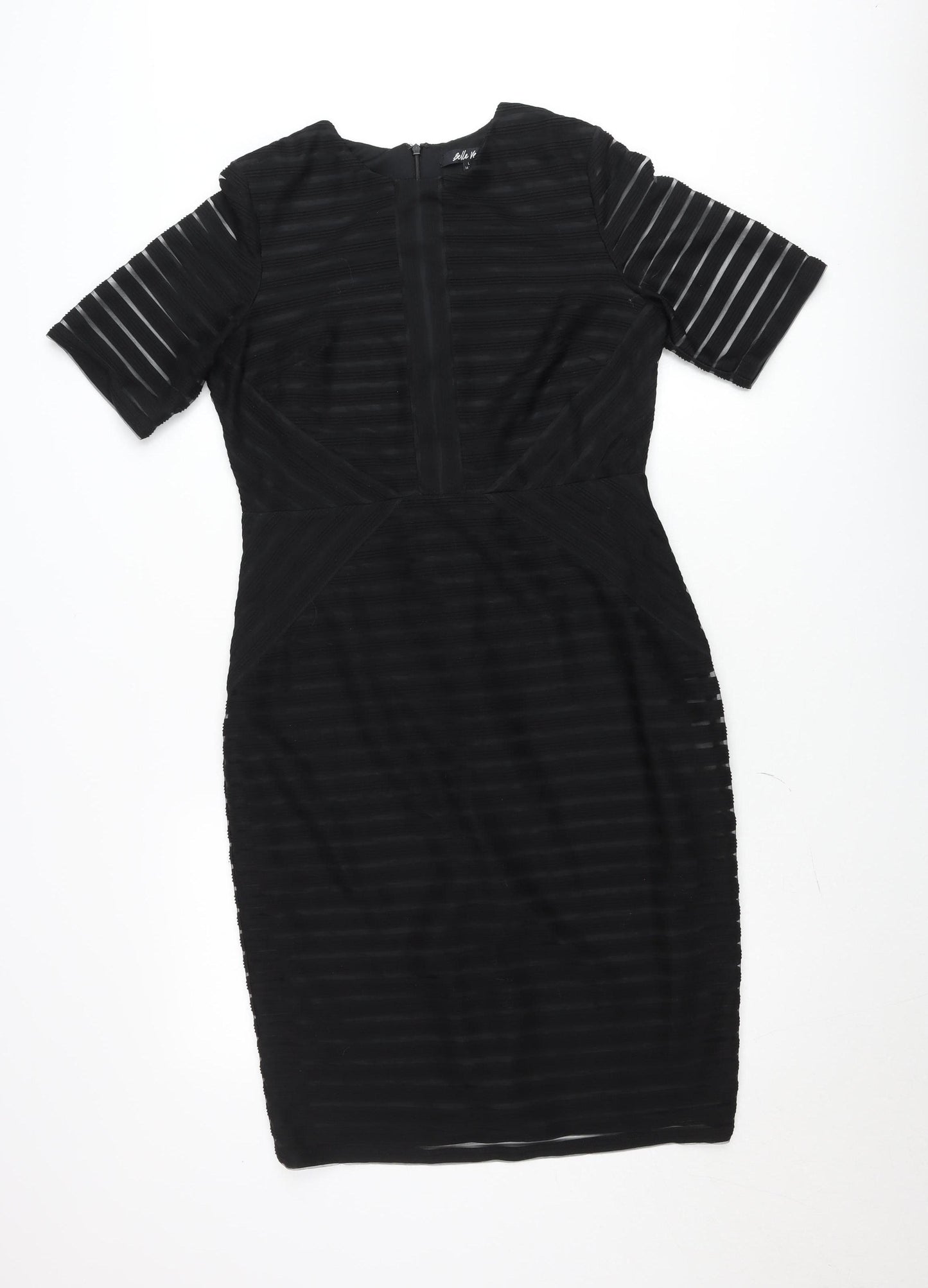 Belle Vere Women Black Size 14 Bodycon Pencil Dress