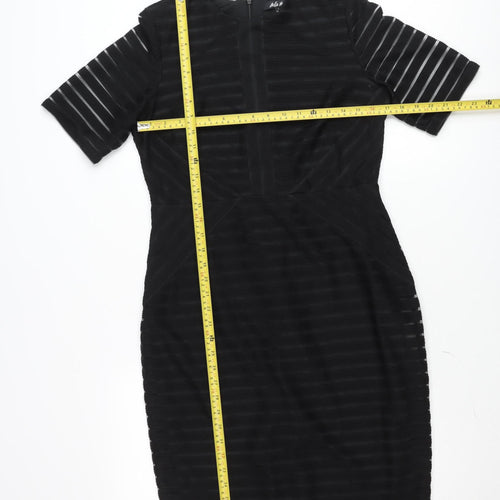 Belle Vere Women Black Size 14 Bodycon Pencil Dress