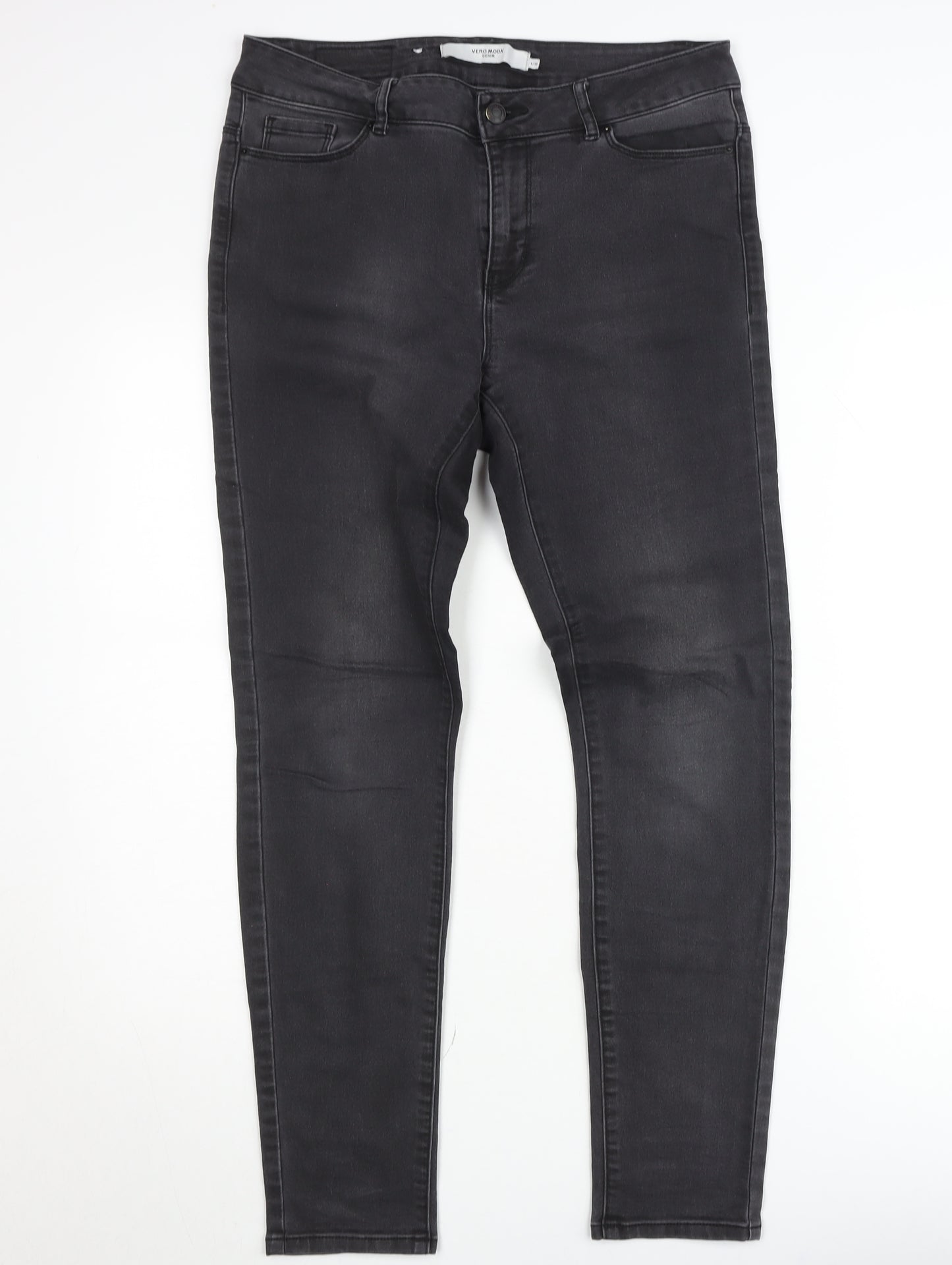 Vero Moda Women Black Skinny Stretch Denim Jeans Size L 30in