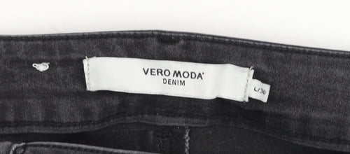 Vero Moda Women Black Skinny Stretch Denim Jeans Size L 30in