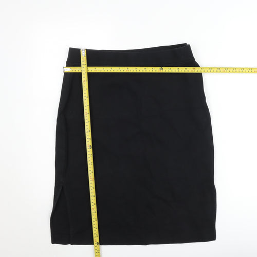 GAP Womens Black Knee Length Stretch Pencil Skirt Size M