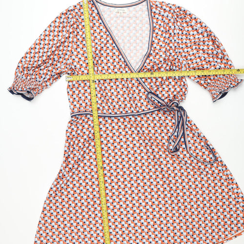 Max Studio Women’s Multicoloured Geometric Wrap Dress XL