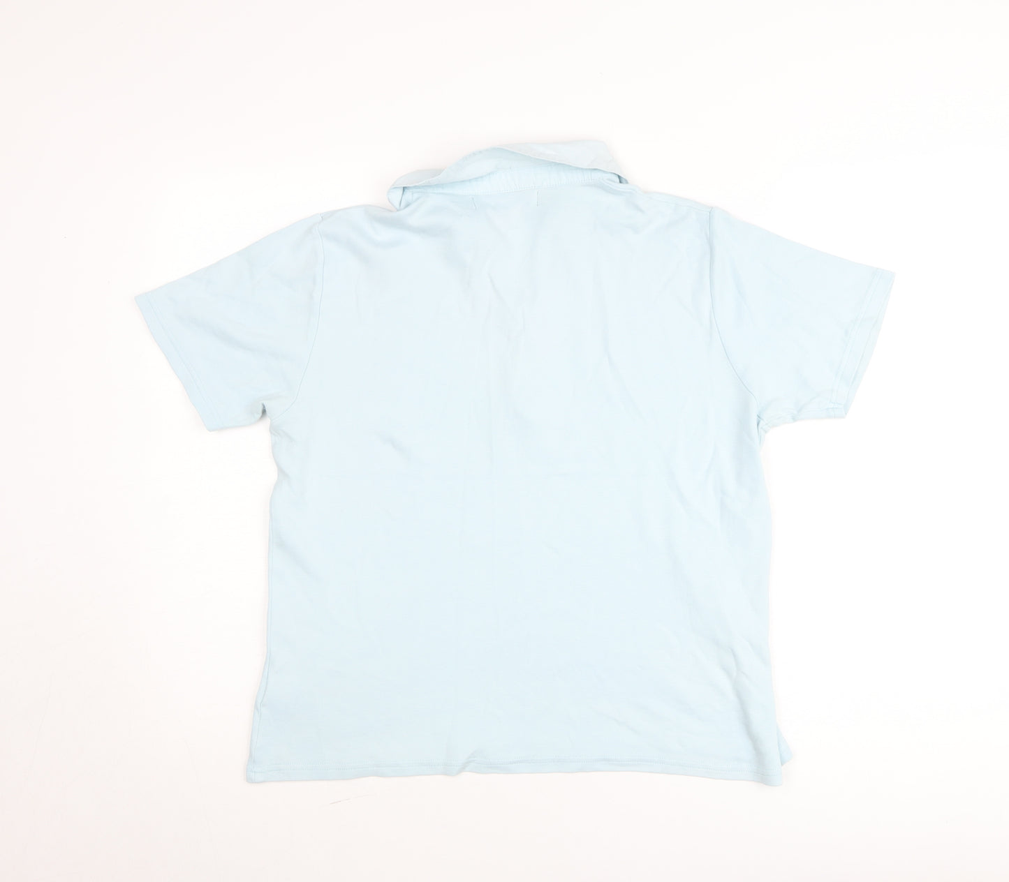 Pure & Natural Men's Blue Cotton Polo Shirt XL Short Sleeve