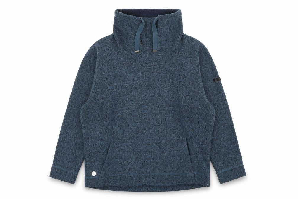 Regatta Men’s Blue Fleece Pullover High Neck Sweatshirt Size L