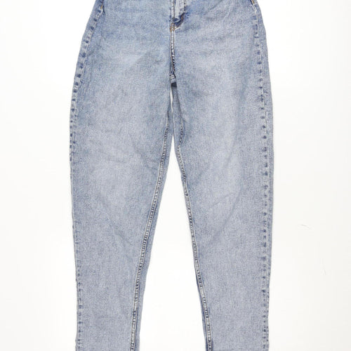 DIVIDED Womens Blue Mom Jeans Size 8 High Rise Relaxed Fit Denim