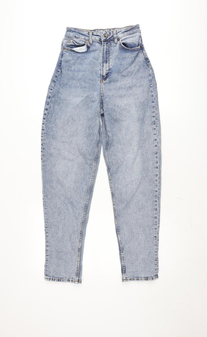DIVIDED Womens Blue Mom Jeans Size 8 High Rise Relaxed Fit Denim