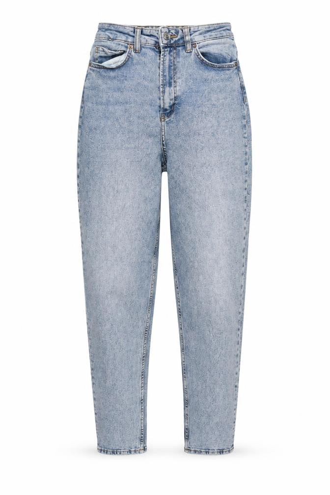 DIVIDED Womens Blue Mom Jeans Size 8 High Rise Relaxed Fit Denim