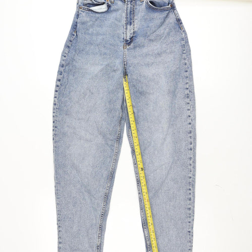 DIVIDED Womens Blue Mom Jeans Size 8 High Rise Relaxed Fit Denim