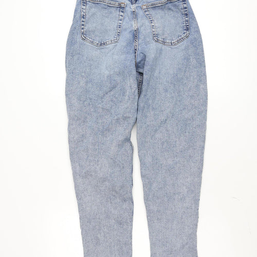DIVIDED Womens Blue Mom Jeans Size 8 High Rise Relaxed Fit Denim