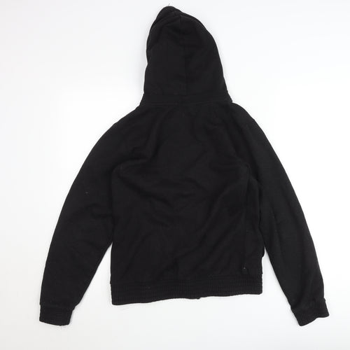 LA Gear Men's Black Hooded Full Zip Track Jacket Size 104 Cotton Blend