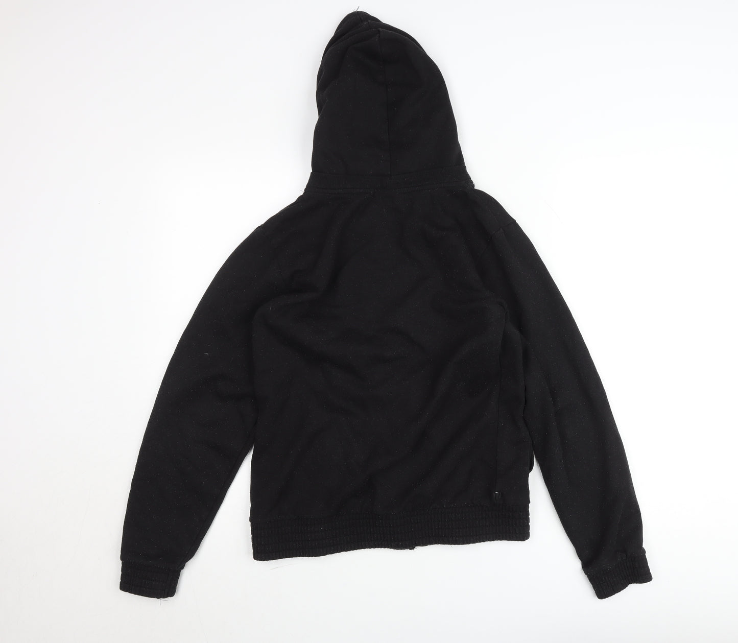 LA Gear Men's Black Hooded Full Zip Track Jacket Size 104 Cotton Blend