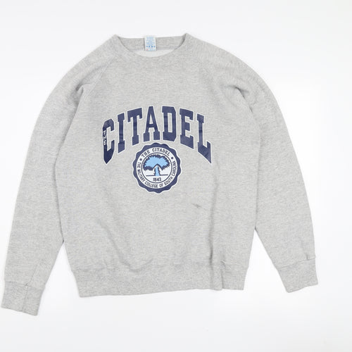 Soffe Sweats Women's Grey L Pullover Sweatshirt The Citadel Graphic