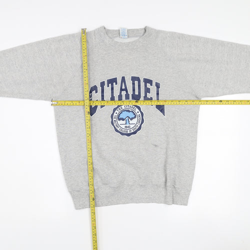 Soffe Sweats Women's Grey L Pullover Sweatshirt The Citadel Graphic