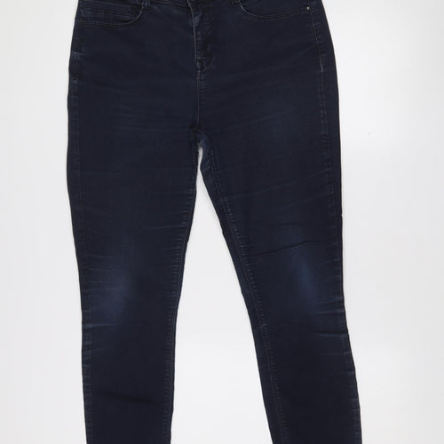 Street One Women's Blue Skinny Jeans Size 32 Regular Emmo Denim
