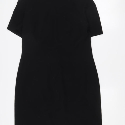 Escada Elements Women's Black Wool Sheath Dress Size 8