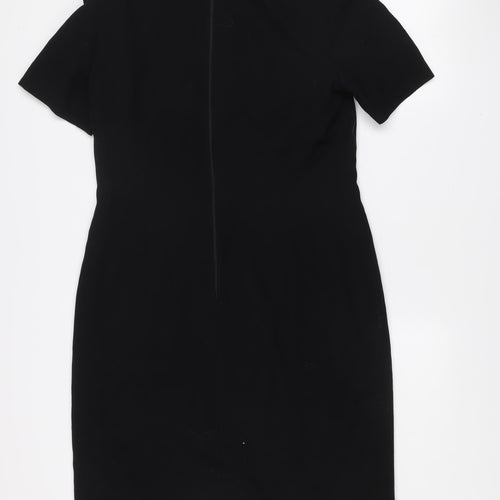 Escada Elements Women's Black Wool Sheath Dress Size 8