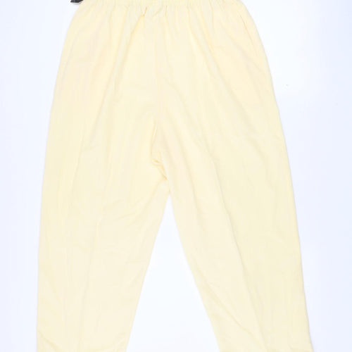 BonWorth Women’s Beige Lightweight Elastic Waist Trousers L