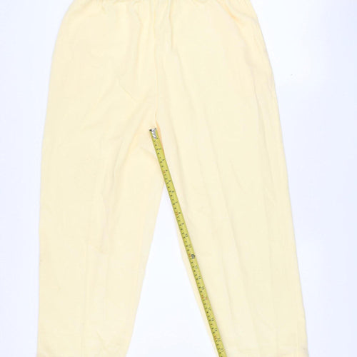 BonWorth Women’s Beige Lightweight Elastic Waist Trousers L