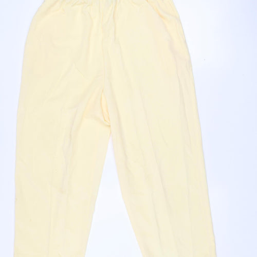 BonWorth Women’s Beige Lightweight Elastic Waist Trousers L
