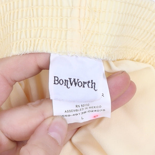 BonWorth Women’s Beige Lightweight Elastic Waist Trousers L