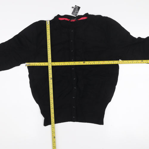 Dunnes Women’s Black Plus Size 18-20 Knit Button Cardigan