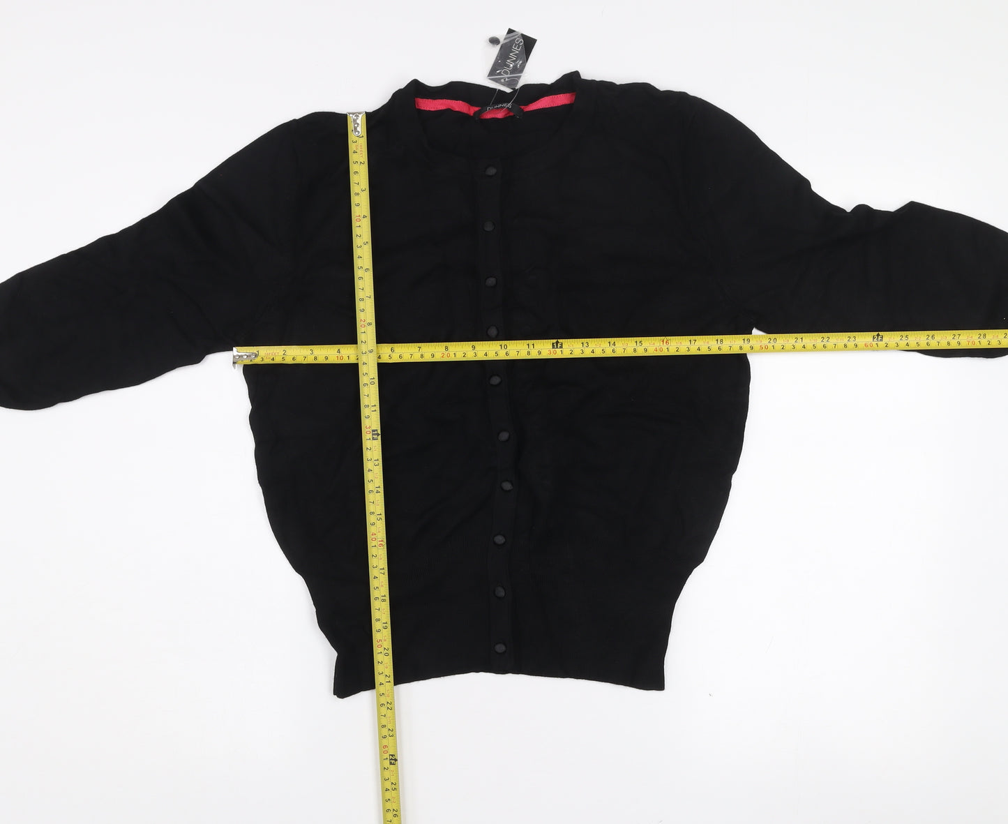 Dunnes Women’s Black Plus Size 18-20 Knit Button Cardigan