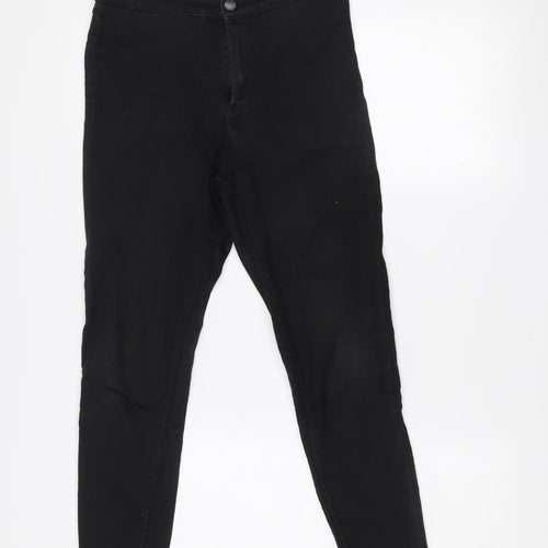 Denim Co. Women's Black Skinny Jeans Size 12 Mid Rise Slim Fit