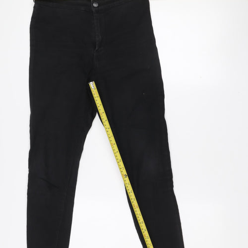 Denim Co. Women's Black Skinny Jeans Size 12 Mid Rise Slim Fit