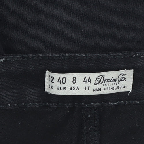 Denim Co. Women's Black Skinny Jeans Size 12 Mid Rise Slim Fit