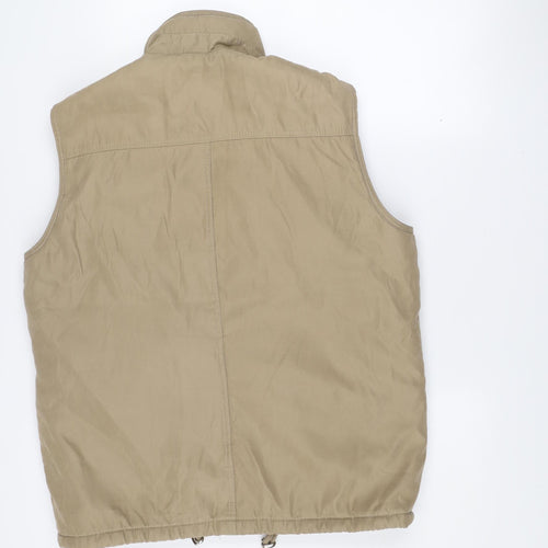 Charles Norton Men's Beige Polyester Bodywarmer Waistcoat M