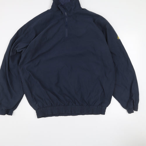 Sun & Rain Women's Blue L Lightweight 1/4 Zip Windbreaker Jacket