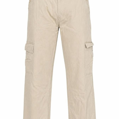 Dunnes Stores Men's Beige Cargo Trousers Size 12 Regular Fit Cotton