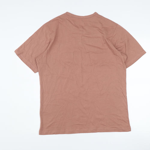 Dunnes Stores Women Brown Regular Fit Cotton Off Duty T-Shirt M