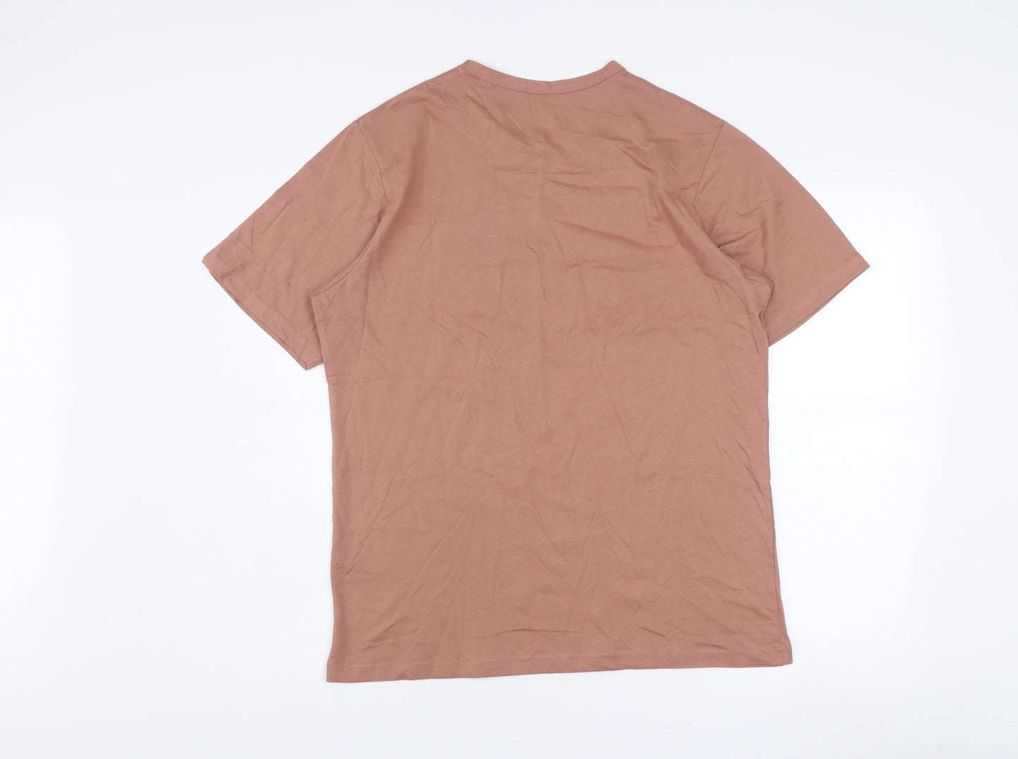 Dunnes Stores Women Brown Regular Fit Cotton Off Duty T-Shirt M