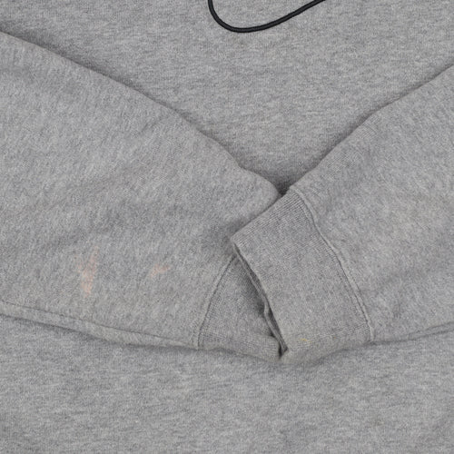 Nike Women’s Grey Dri-FIT Pullover Sweatshirt L Crew Neck Logo