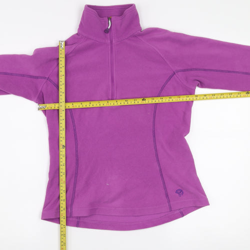 Mountain Hardwear Women's Purple Fleece Pullover 1/2 Zip Sweatshirt Size S