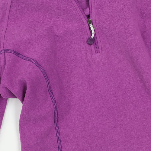 Mountain Hardwear Women's Purple Fleece Pullover 1/2 Zip Sweatshirt Size S
