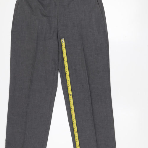 Daniel Hechter Men's Grey Wool Blend Classic Dress Trousers 36W 35L