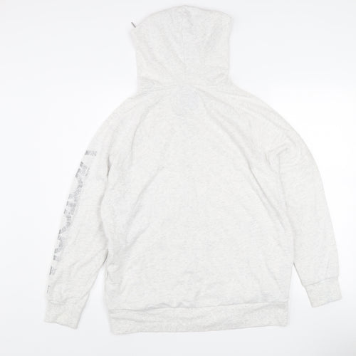 Victoria Sport Womens Grey XS Full Zip Hooded Lightweight Jacket