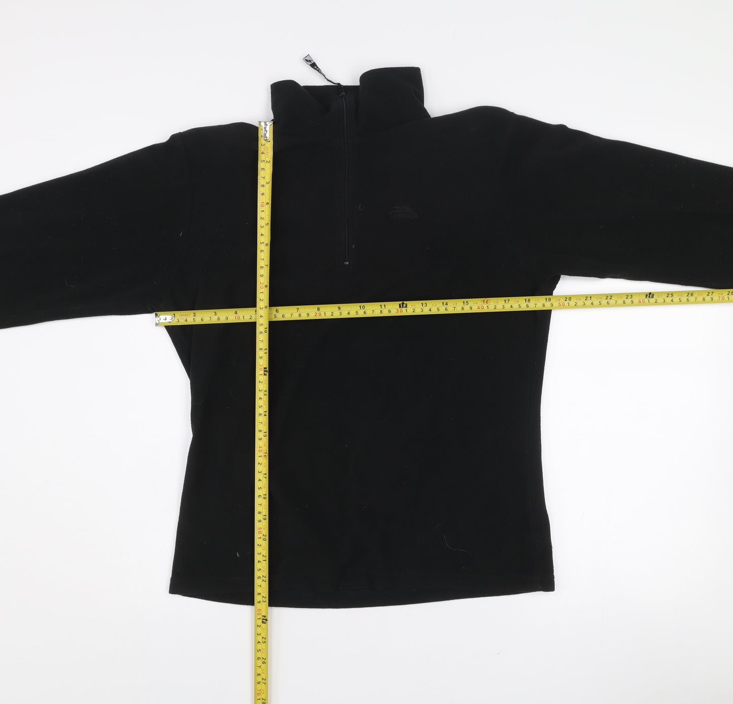 Trespass Women Black Fleece Pullover Sweatshirt Medium 1/2 Zip Warm Winter Top